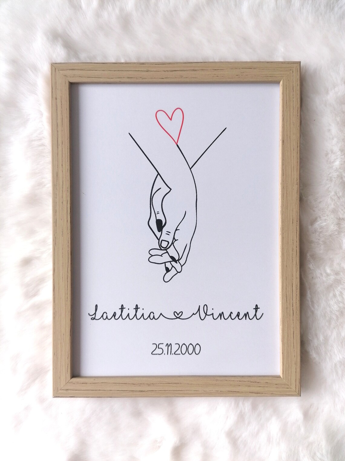 Cadre avec date des fiançailles